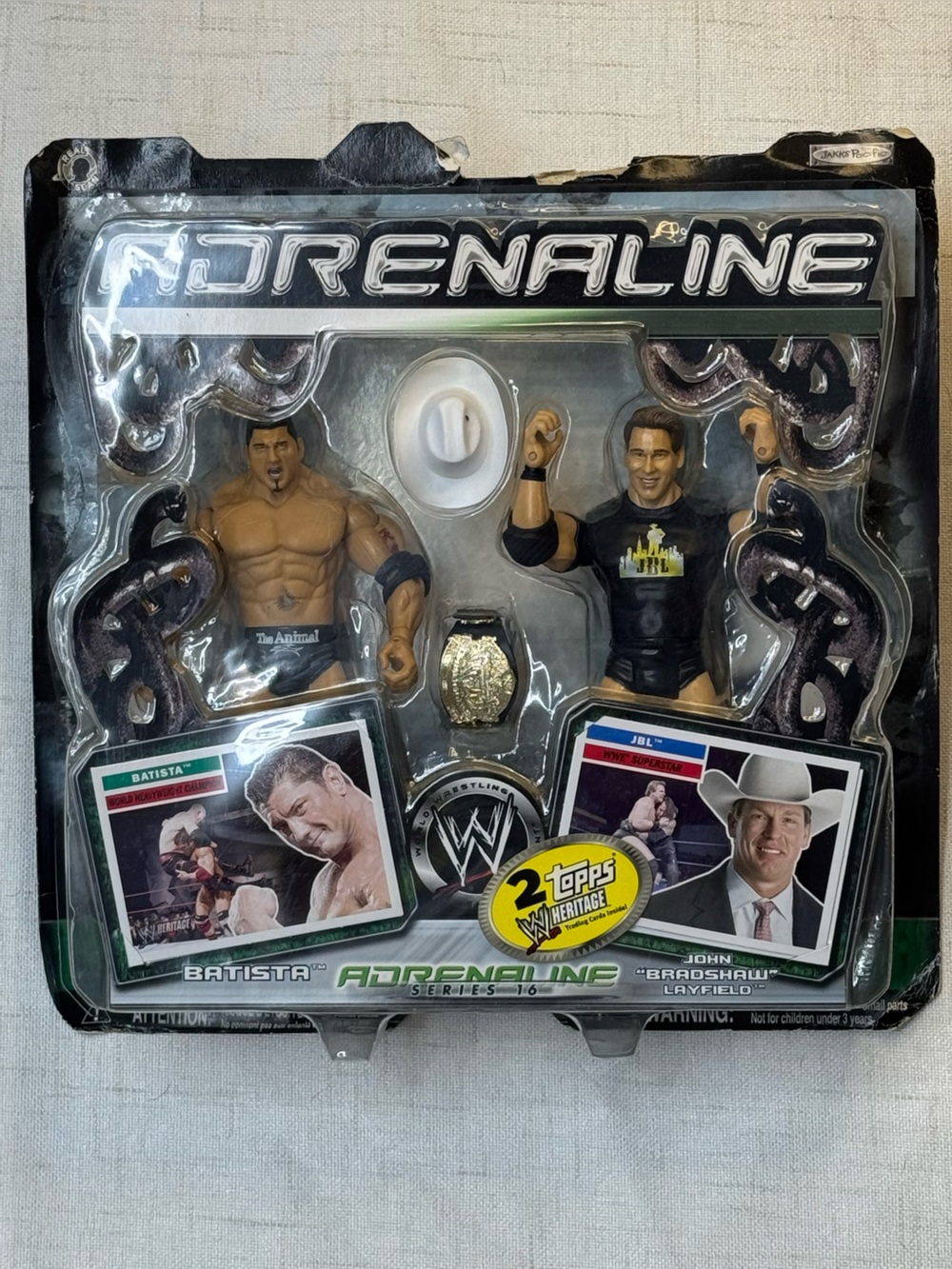 2006 WWE Jakks Pacific Adrenaline Series 16 Batista & John "Bradshaw" Layfield